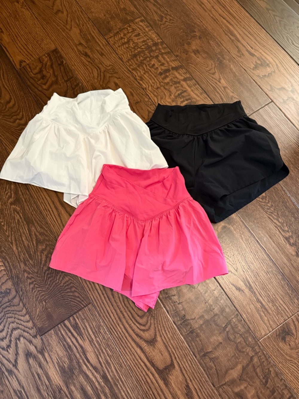 Aerie Offline Women’s Flow Skort Shorts – Pink, White, Black XS 3Pairs*